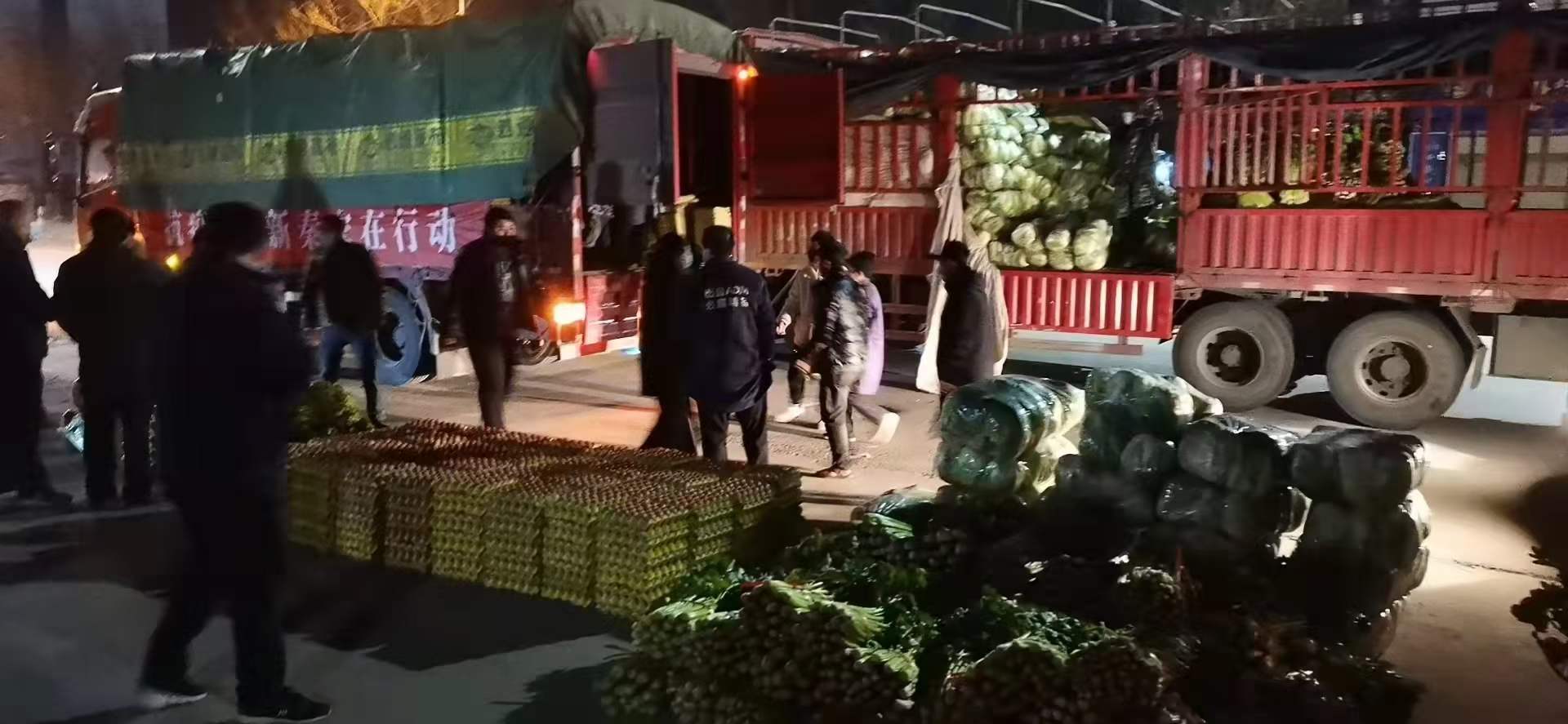 感謝黨和政府對(duì)我公司送來(lái)新鮮蔬菜，愿，國(guó)無(wú)恙，山河永固，加油，西安！